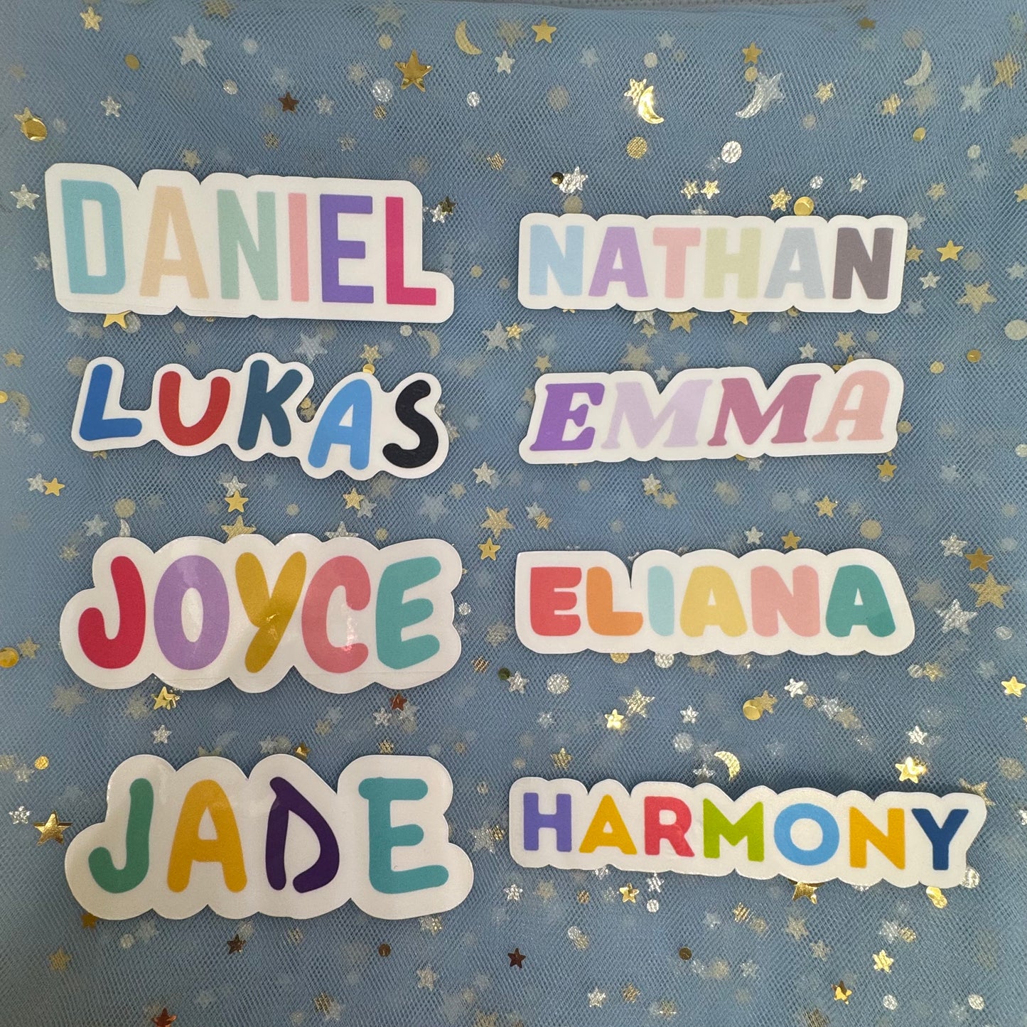 Custom - Name Vinyl Sticker (2pk) - Style 2