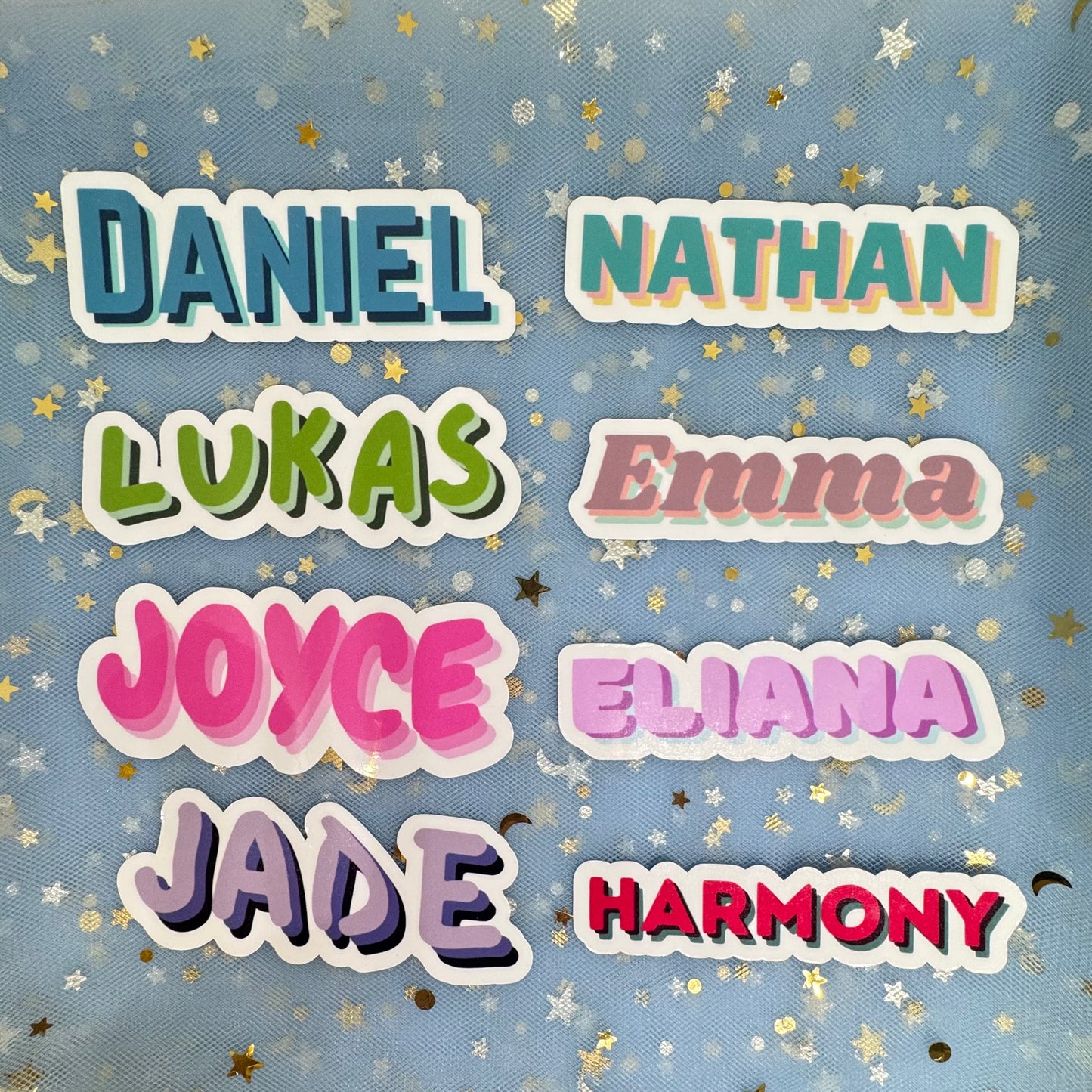 Custom - Name Vinyl Sticker (2pk) - Style 1