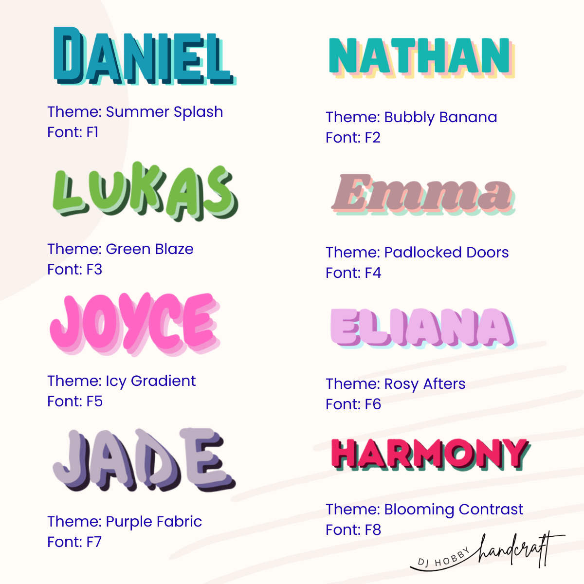 Custom -  Name Vinyl Sticker (2pk) - Style 1