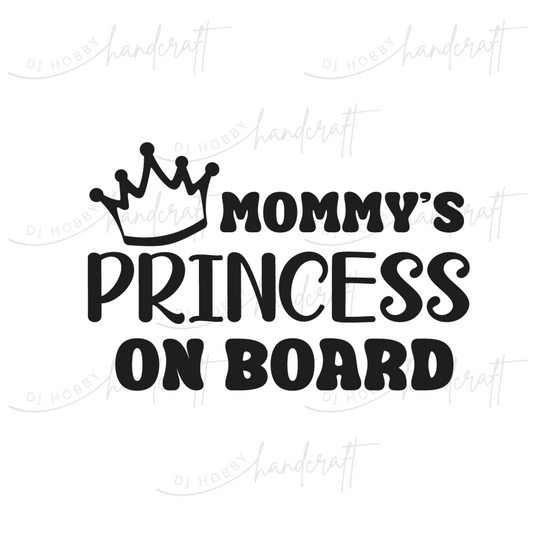 Decal - Princess On Board (CD003, CD004)