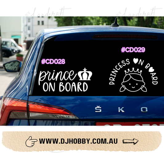 Princess Prince on board vinyl