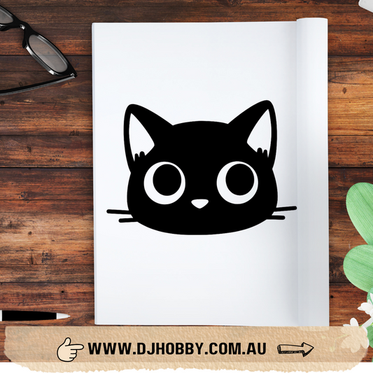 Cute Cat Vinyl Decal