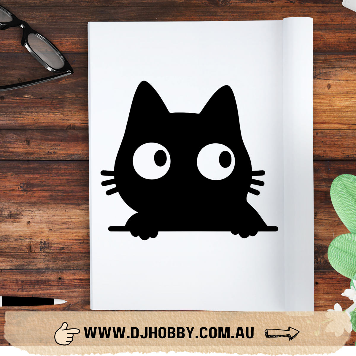 Decal - Cute Cat (DS012)