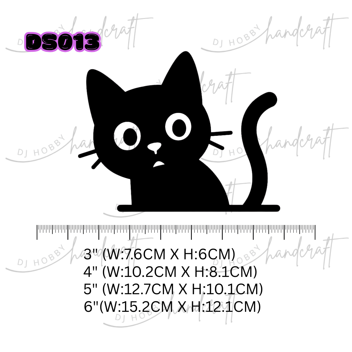 Decal - Cute Cat (DS013)