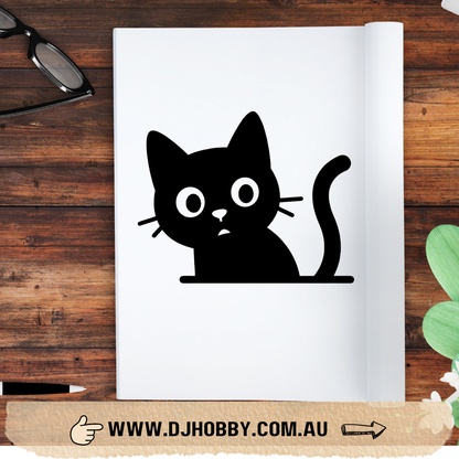 Cute Cat Vinyl Decal