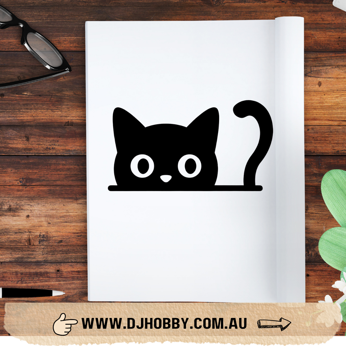 Cute Cat Vinyl Decal