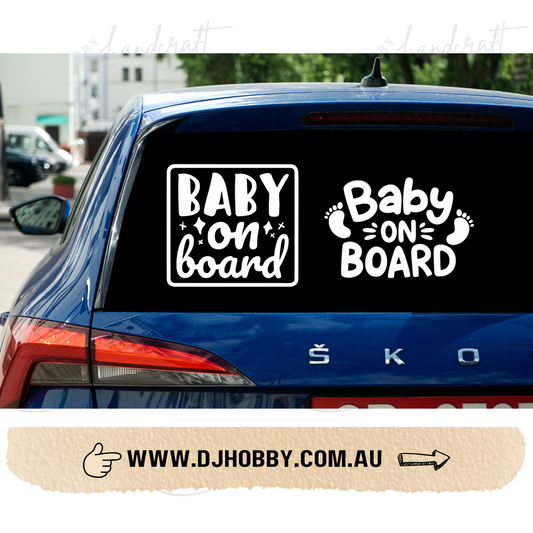 Decal - Baby on Board (CD006, CD007)