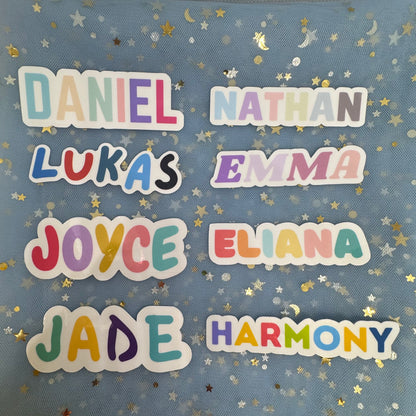 Custom -  Name Vinyl Sticker (2pk) - Style 2