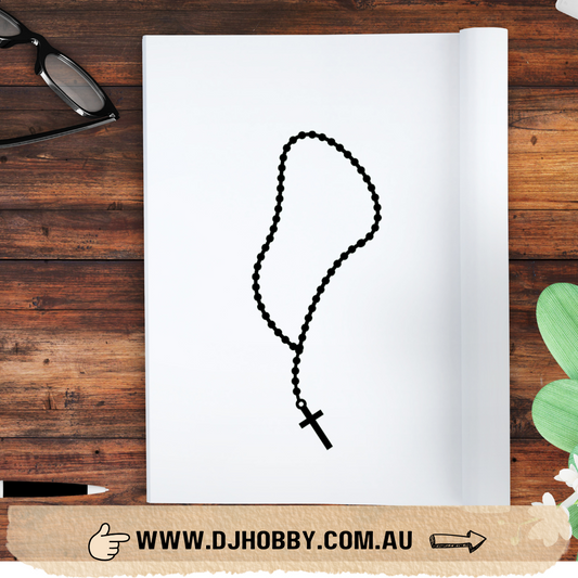 Decal - Rosary Beads 2 Vinyl Decal (RD003)