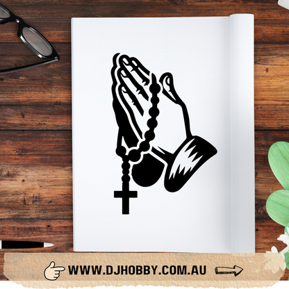 Decal - Rosary Beads #4 Vinyl Decal (RD004)