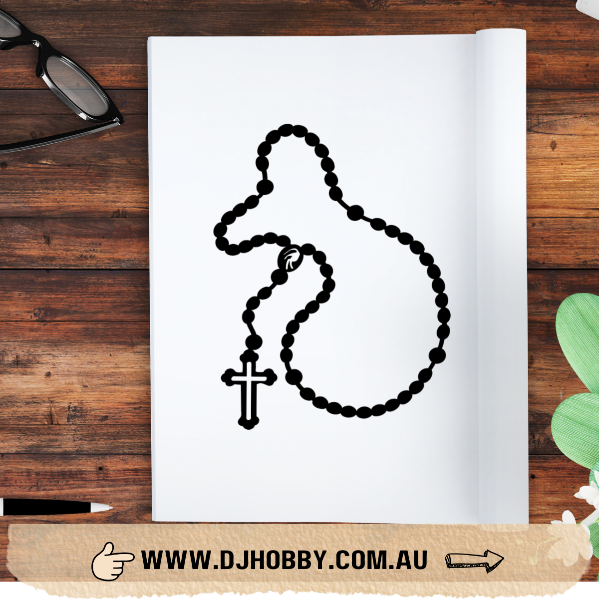 Decal - Rosary Beads_#3 Vinyl Decal (RD005)