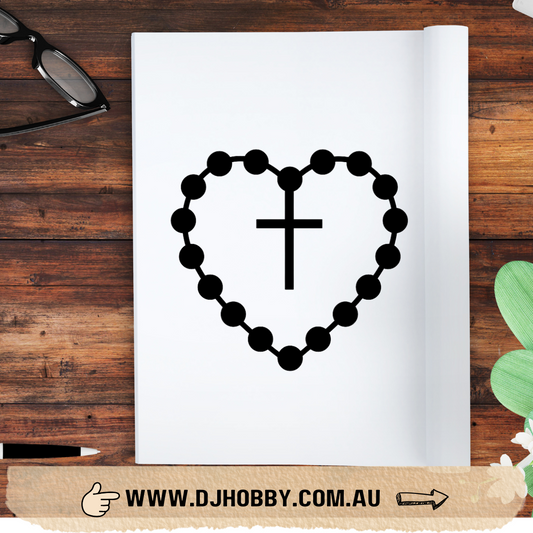 Decal - Rosary Hearts 2 (RD011)