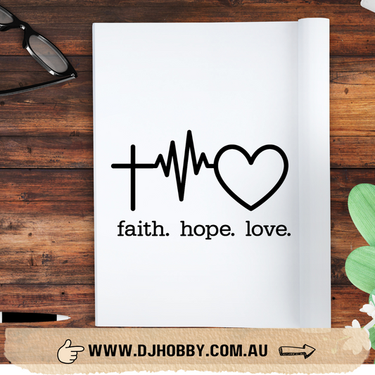 Decal - Faith Hope Love (RD012)